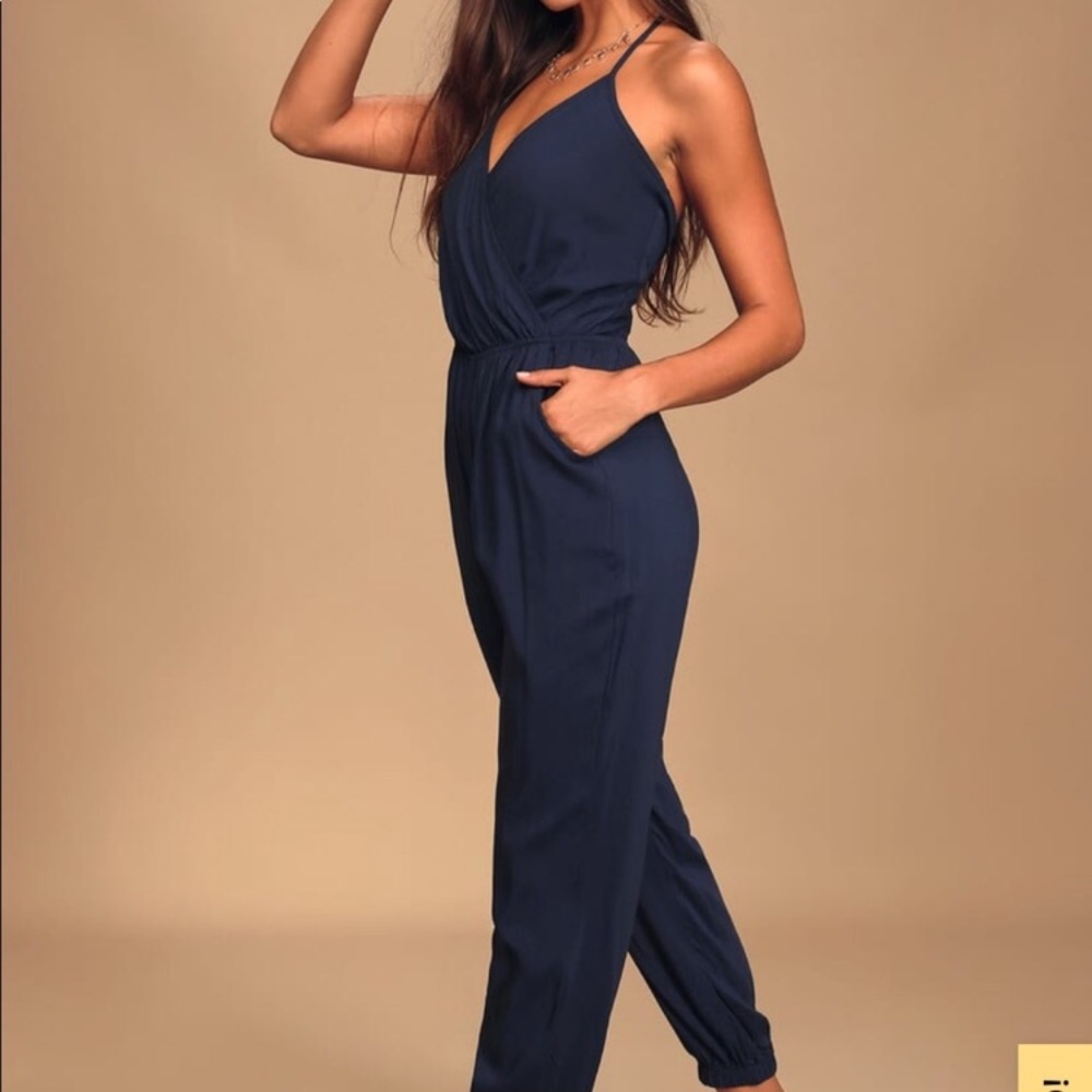 Blue lulus romper